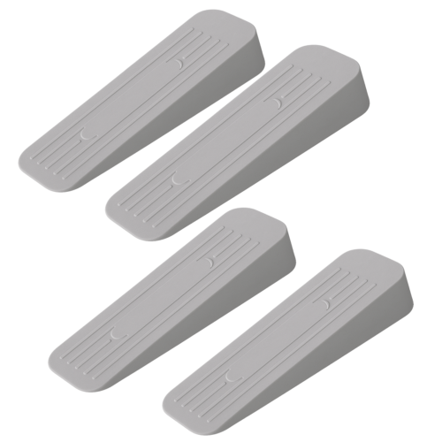 alp heavy duty rubber door stopper – grey, 120×37×20 mm (pack of 4)