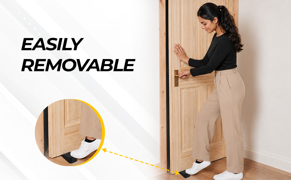 alp heavy duty rubber door stopper – black (pack of 4)