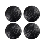 alp epdm rubber wall protector knob cover – black (pack of 4)
