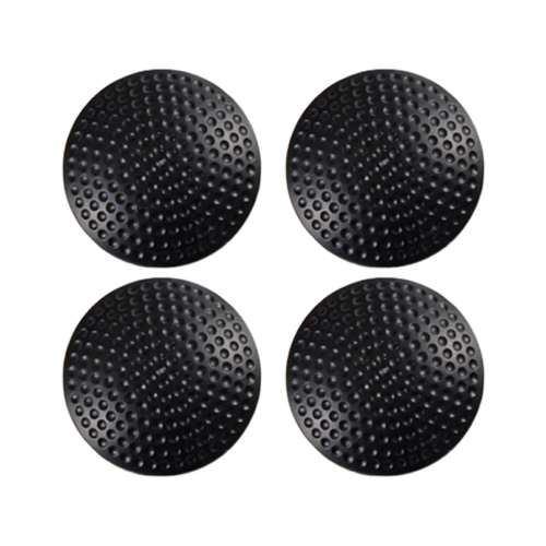 alp epdm rubber wall protector knob cover – black (pack of 4)