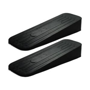 ALP Heavy Duty Rubber Door Stopper – Black (Pack of 2)