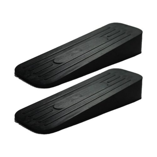 ALP Heavy Duty Rubber Door Stopper – Black (Pack of 2)