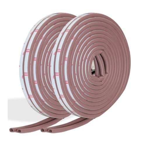 ALP D-Shape Door & Window Seal – 6M, Brown (Pack of 2)