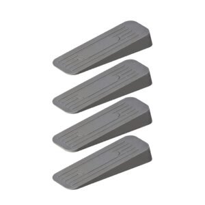 ALP Heavy Duty Rubber Door Stopper – Grey, 120×37×20 mm (Pack of 4)