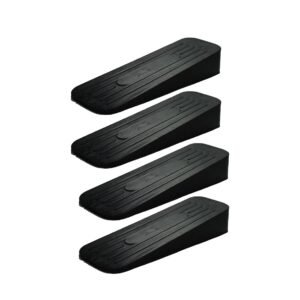 ALP Heavy Duty Rubber Door Stopper – Black (Pack of 4)