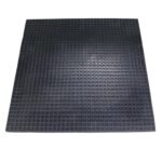 ALP Square Rubber Anti-Slip Solid Mat – Black, 452×452×7.5 mm (Pack of 1)