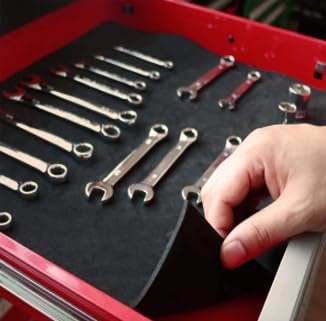 ALP Square Rubber Anti-Slip Solid Mat – Black, 452×452×7.5 mm (Pack of 1) - Image 2