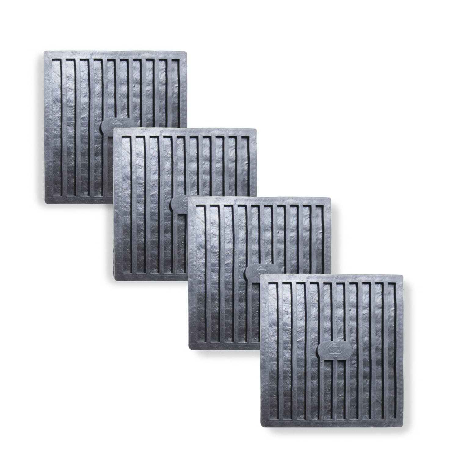 Premium Anti-Vibration EPDM Rubber Pads – Ribbed, Pack of 4
