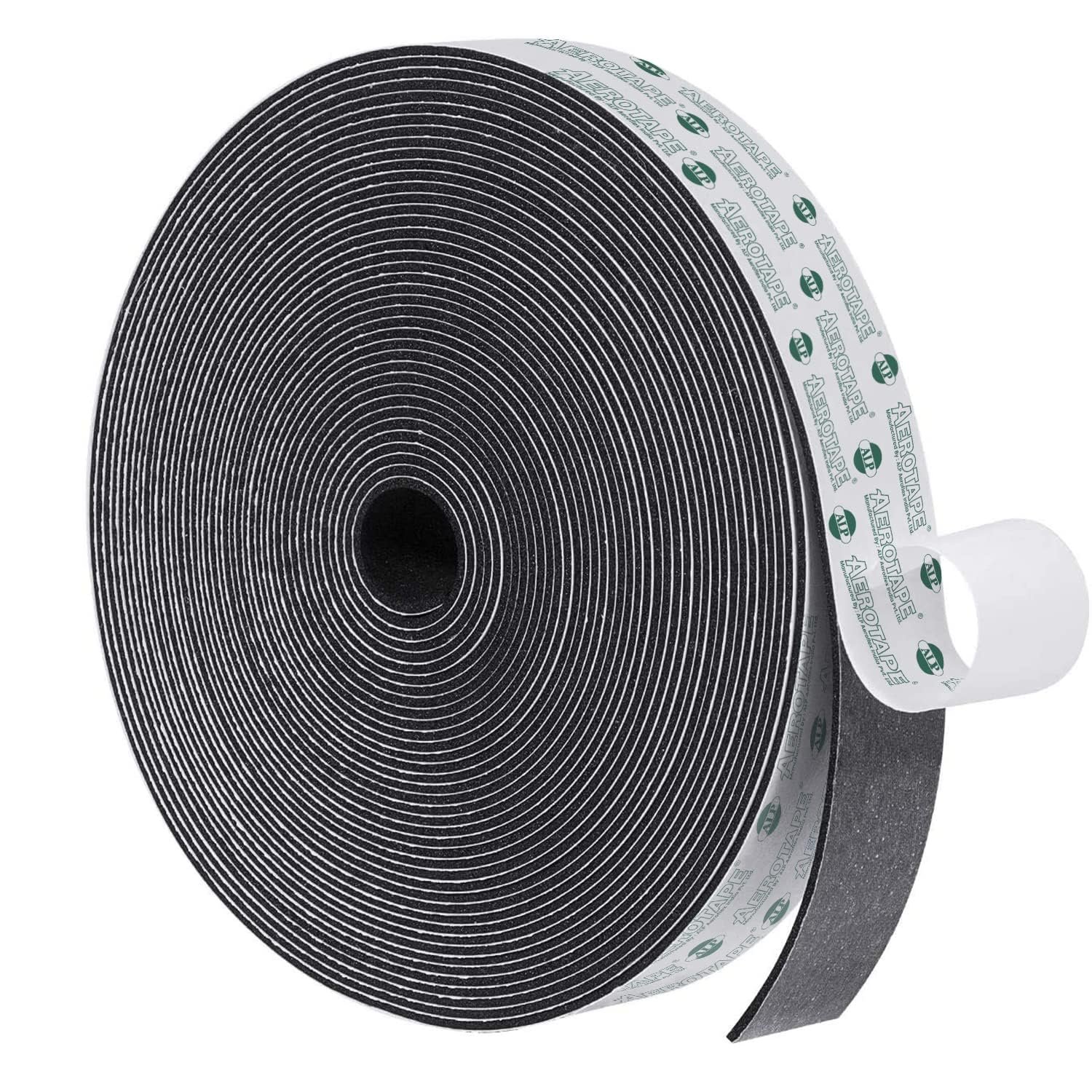 EPDM Rubber Self-Adhesive Insulation Foam Tape – 1in x 2mm x 9.1m (Pack of 1)