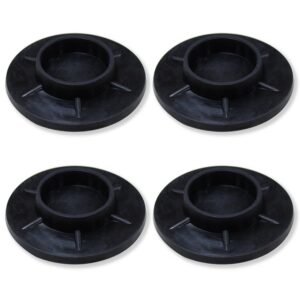 Premium Anti-Vibration EPDM Rubber Pads – Circular, Pack of 4