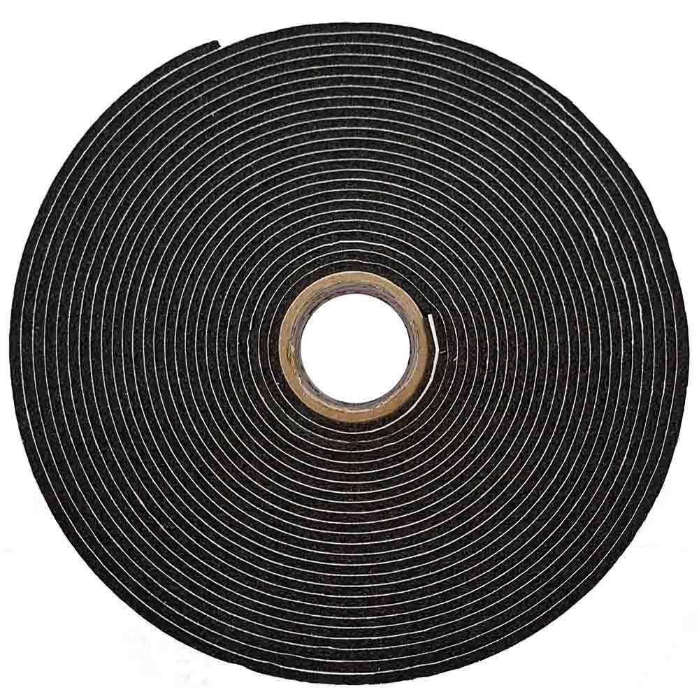 EPDM Rubber Self-Adhesive Insulation Foam Tape – 2in x 3mm x 9.1m (Pack of 1)