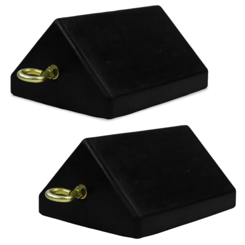 heavy duty 10x8x5" wheel chock wheel stopper (pack of 2)