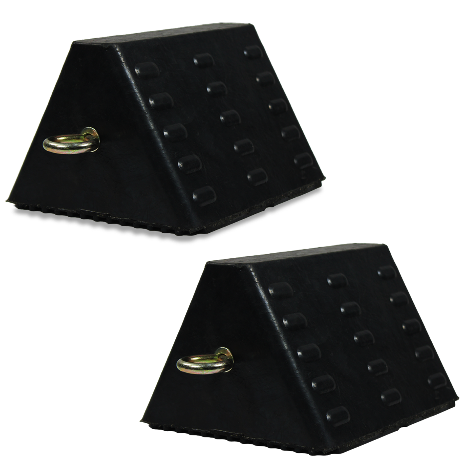 heavy duty 6x9x8" wheel chock wheel stopper (pack of 2) heavy duty 6x9x8" wheel chock wheel stopper (pack of 2)