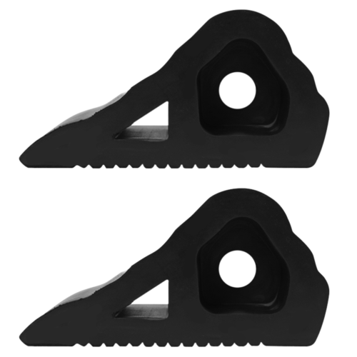 heavy duty big oz auto wheel chock wheel stopper (pack of 2)