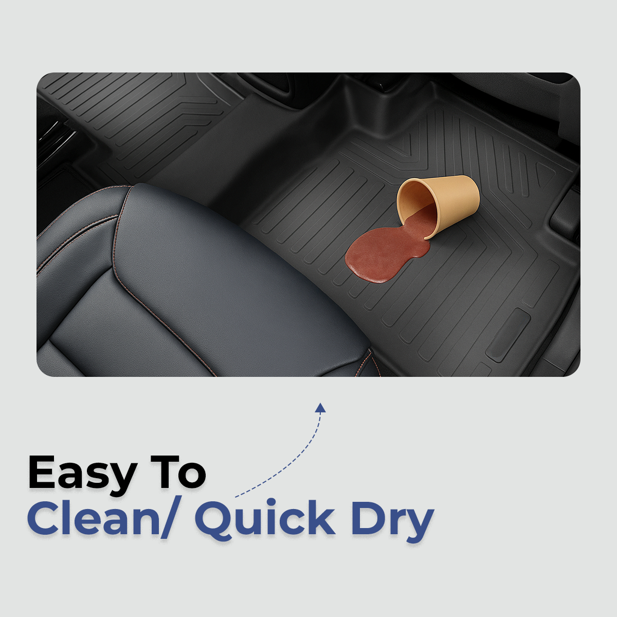 heavy duty 3d black car floor mats for creta 2020 (set of 3) heavy duty 3d black car floor mats for creta 2020 (set of 3)