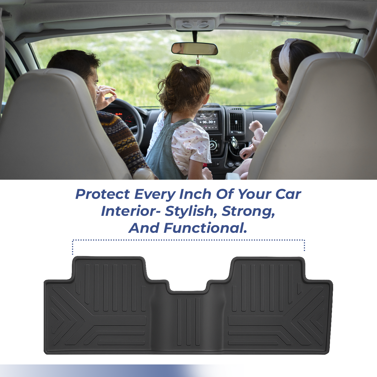 heavy duty 3d black car floor mats for creta 2020 (set of 3) heavy duty 3d black car floor mats for creta 2020 (set of 3)