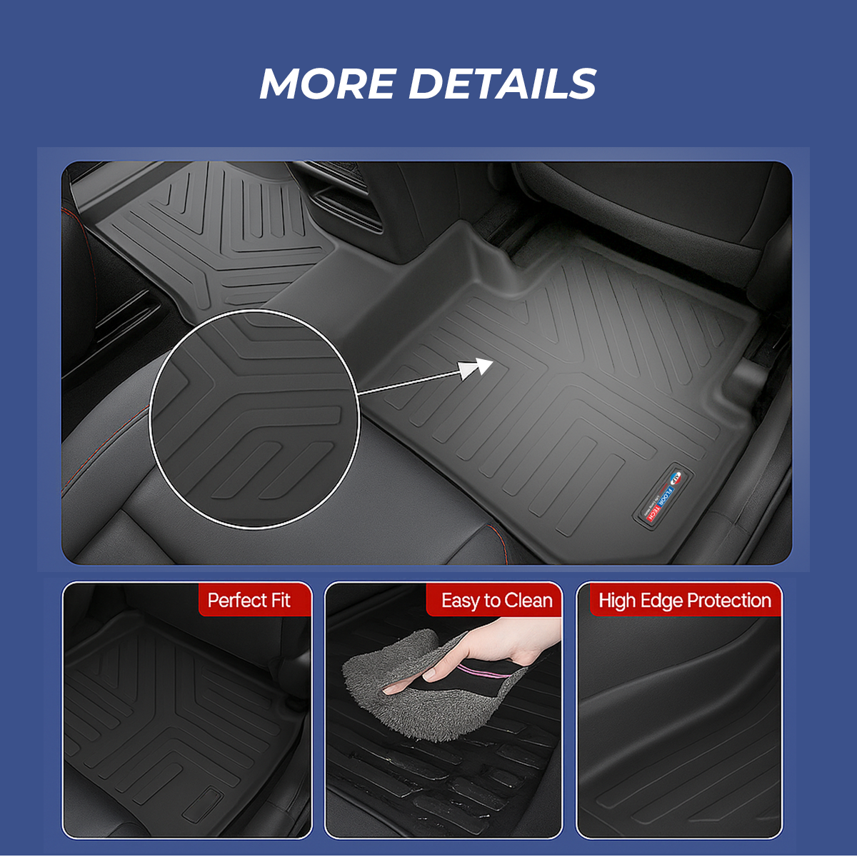 heavy duty 3d black car floor mats for i 20 grand nois & aura (set of 3) heavy duty 3d black car floor mats for i 20 grand nois & aura (set of 3)