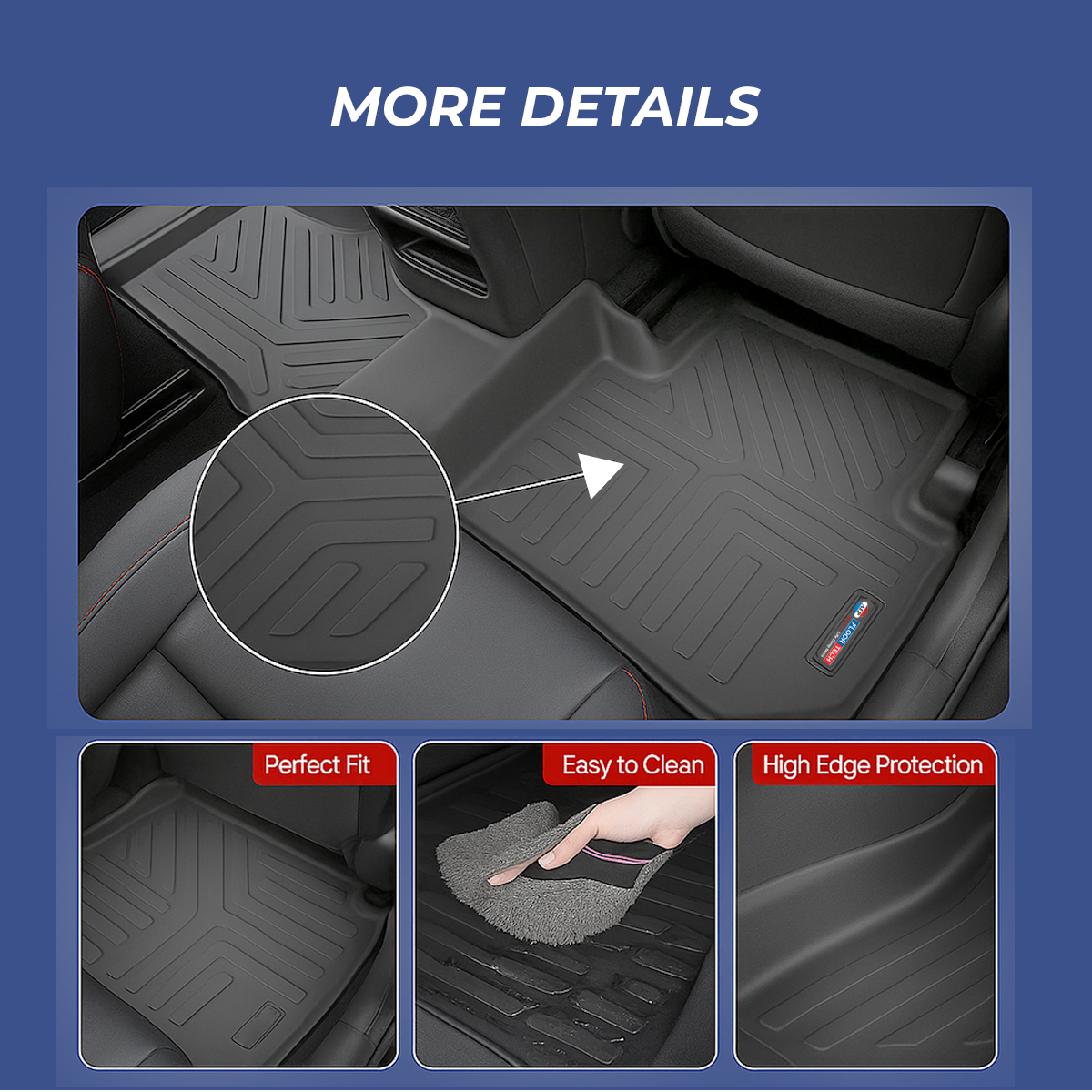 heavy duty 3d black car floor mats for kia carens 2022 (set of 3) heavy duty 3d black car floor mats for kia carens 2022 (set of 3)