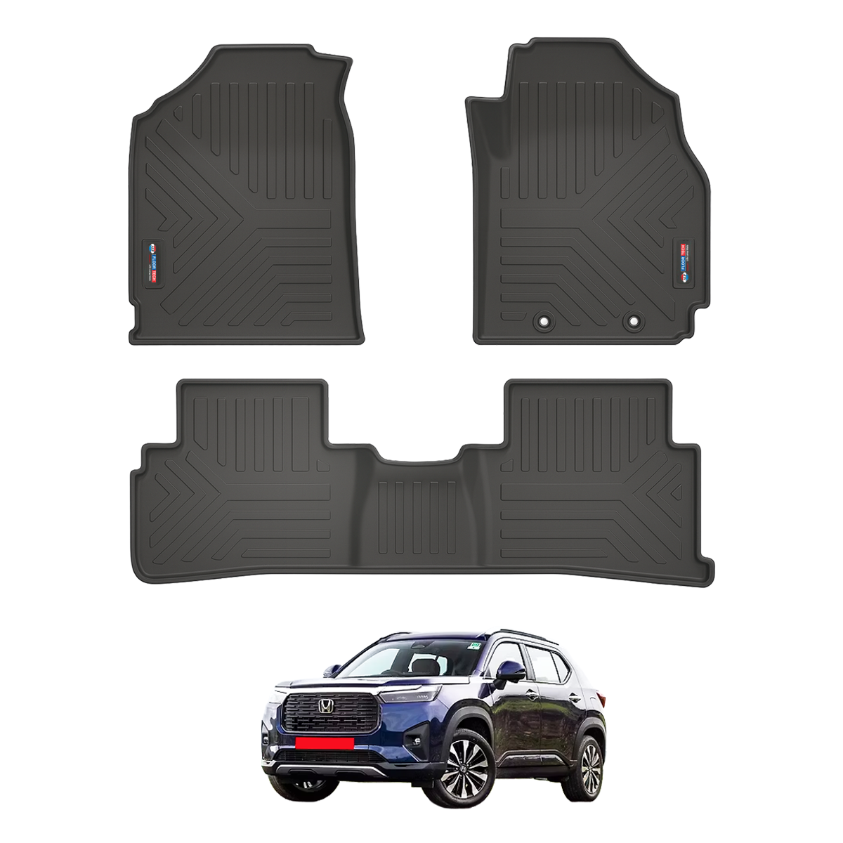 heavy duty 3d black car floor mats for creta 2024 (set of 3) heavy duty 3d black car floor mats for creta 2024 (set of 3)