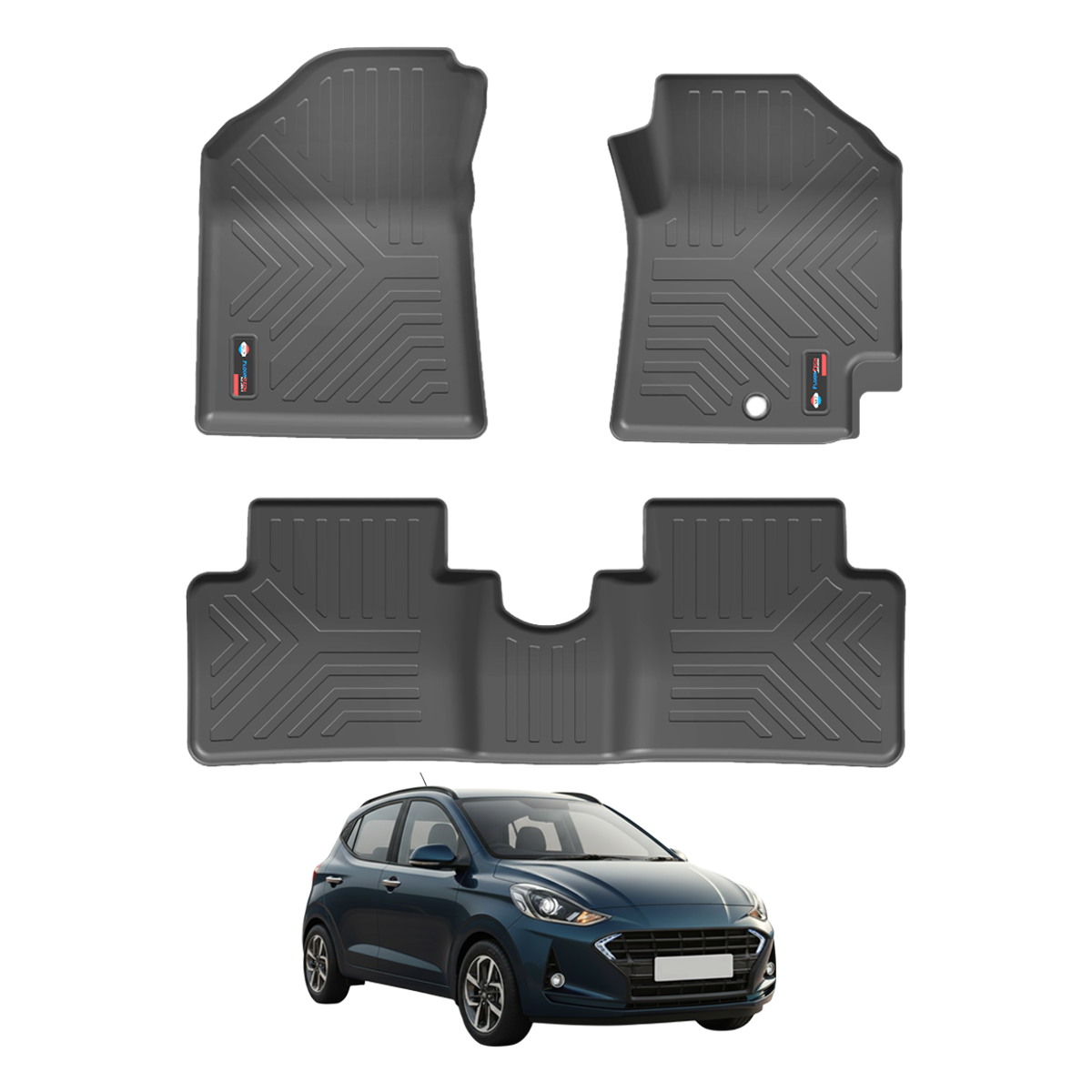 heavy duty 3d black car floor mats for i 10 grand nois & aura (set of 3) heavy duty 3d black car floor mats for i 10 grand nois & aura (set of 3)
