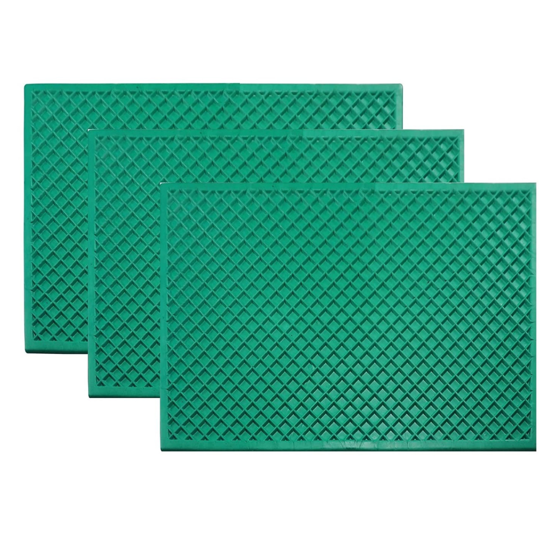 green door mats, pack of 3